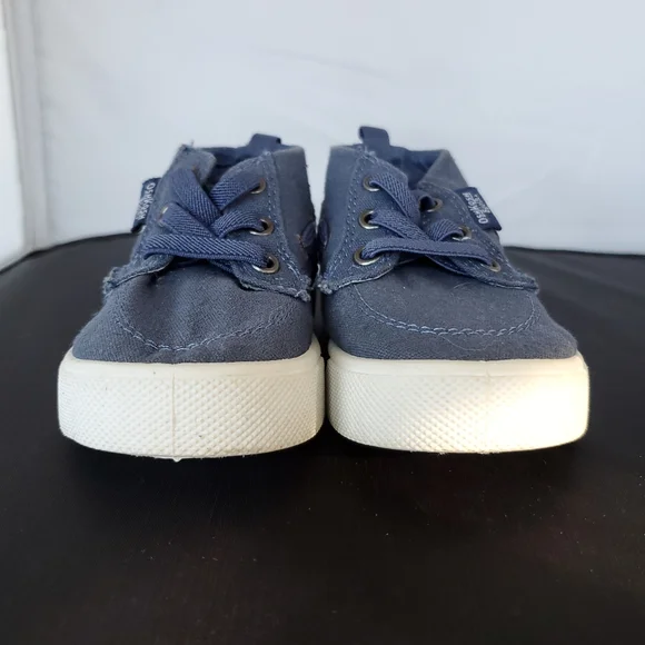 EUC OshKosh BGosh Toddler Blue Canvas Sneakers - Picture 5 of 9